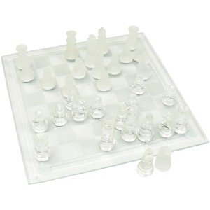 10-Inch Elegant Glass Chess Set