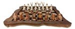Bridge Collection Forest Crowd Wooden Chess Set
