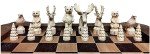 Bridge Collection Forest Crowd Wooden Chess Set