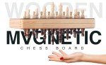 Magnetic Wooden Chess Set - 15 Inch Folding Travel