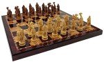 Norse Viking Chess Set with Cherry Board 18