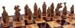 Norse Viking Chess Set with Cherry Board 18