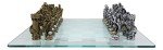 King Arthur Dragon Chess Set with Frosted Glass Board