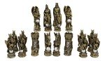 King Arthur Dragon Chess Set with Frosted Glass Board