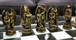Fantasy Dungeons & Dragons Resin Chess Set with Glass Board