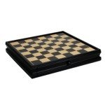 Fantasy Chess & Checkers Set with Pewter Pieces