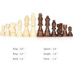 15" Magnetic Wooden Chess Set with Extra Queens