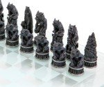 Vampire vs Werewolf Chess Set - 44cm Black