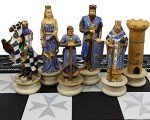 Medieval Crusades Chess Set with Maltese Board