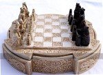 Compact Isle of Lewis Resin Chess Set - 9 Inch