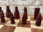 Berkeley Mini Isle of Lewis Chess Set – Cream & Red