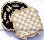 Compact Isle of Lewis Resin Chess Set - 9 Inch