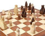 Isle of Lewis Large Mahogany Chess Set