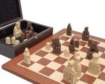 Regency Isle of Lewis Mahogany Chess Set