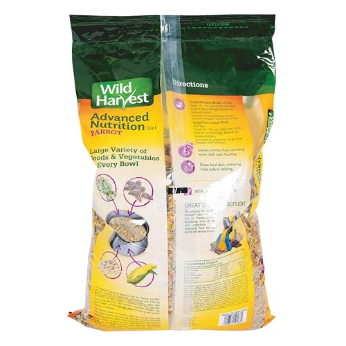 Wild Harvest Advanced Nutrition Parrot 8 Pound Bag,White