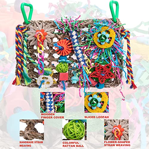 Seaweed Woven Bird Foraging Chew Toys