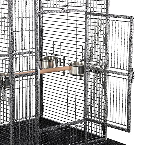 Rolling Parrot Cage - Play Top Stand Included