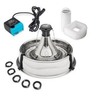 Stainless Steel Pet Fountain for Parrots
