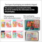 kathson Bird Bathtub Parrot Shower Box Bathing Tub Container Cage Accessory for Small Medium Parakeet Cleaning Supplies