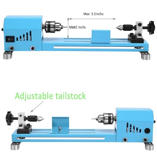 Mini Desktop Wood Lathe Machine with Accessories