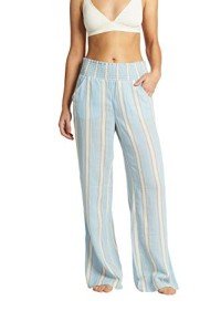 Billabong Women's New Waves Stripe Pants - Clear Sky