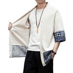 Men's Lightweight Casual Kimono Jacket - Seven Sleeves