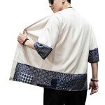 Men's Lightweight Casual Kimono Jacket - Seven Sleeves