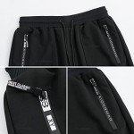 Black Techwear Joggers with Multi Pockets