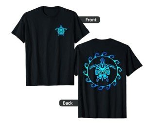 Men's Hawaiian Tribal Sun & Sea Turtle Tee