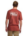 Billabong Men's Walled Dusty Red Graphic Tee