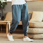 Seidarise Men's Green Cargo Jogger Pants