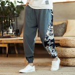 Seidarise Men's Green Cargo Jogger Pants
