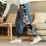Seidarise Men's Green Cargo Jogger Pants