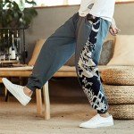 Seidarise Men's Green Cargo Jogger Pants