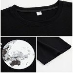 Black Graphic Tee for Men - Casual Hip Hop Style