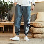 Seidarise Men's Green Cargo Jogger Pants