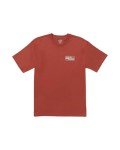 Billabong Men's Walled Dusty Red Graphic Tee