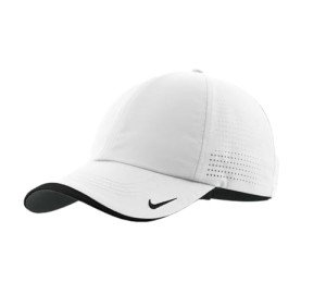 Nike Men's Dri-FIT Swoosh White Perforated Cap