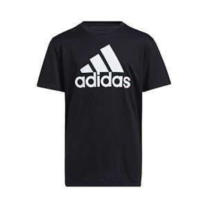 Adidas Boys' Black Short Sleeve Performance Tee