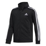 Adidas Boys' Black Iconic Tricot Zip Jacket