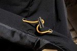 GURUNVANI Color Block Long Sleeve Hoodie - Black