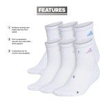 adidas Women's Cushioned Quarter Socks - 6 Pack