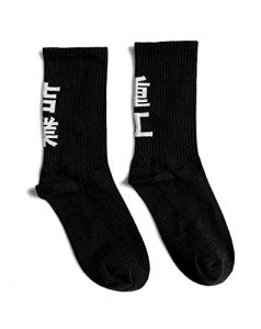 Niepce Inc Black Japanese Crew Socks for Men