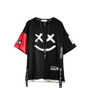 DUDHUH Men's Japanese Techwear Hip Hop T-Shirts