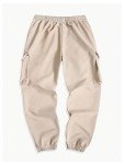 Men's Y2K Graphic Cargo Joggers - Khaki