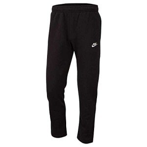 Nike Men's Club Open Hem Pants - Black Medium