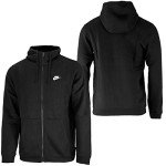 Nike Men's Full Zip Club Hoodie - Black, Large