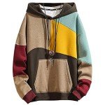 XIAOYAO Unisex Oversized Techwear Color Block Hoodie