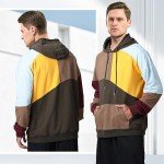 XIAOYAO Unisex Oversized Techwear Color Block Hoodie