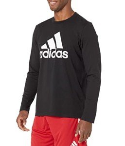 Adidas Black Essentials Long-Sleeve Tee - X-Large